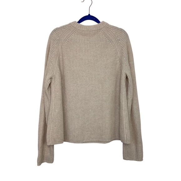 Jenni Kayne Tan Ribbed Crew Neck Sweater - Picture 4 of 8